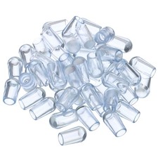 50Pcs 5mm ID x 8mm OD Kitchen Sink Rack Protective Feet Replacement Clear