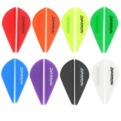 WOLFMAN 60X Pfeile Feder 2" Kunststoff Vanes Fletch Gummifedern Bogenschießen DIY Pfeile