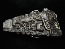 PG11174 NOS VINTAGE 1970s CUT-OUT  STEAM ENGINE TRAIN  RAILROAD BELT BUCKLE