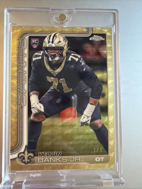 Topps Chrome Superfractor 1/1 Kelvin Banks Jr RC 2025 Saints Colour Match