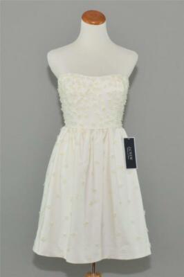 【P】 J CREW WEDDING OR GRADUATION DRESS 0 PEARL BLOSSOM FLOWERS STYLE