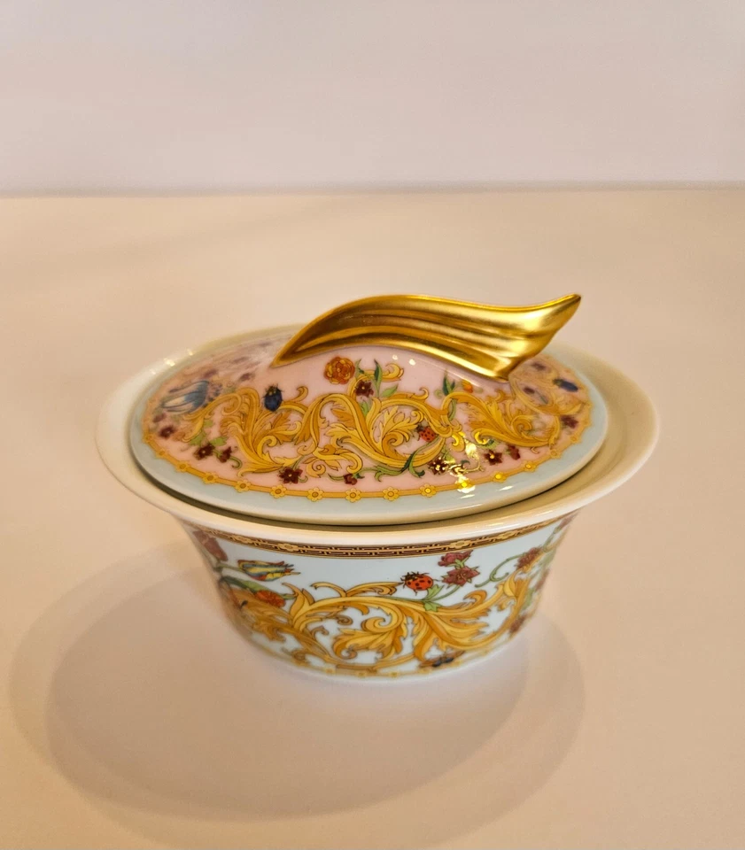 Azúcar de jardín mariposa porcelana floral Le Jardín de Versace Rosenthal Foto 2 de 4