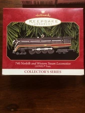 Hallmark Keepsake Lionel 746 Norfolk and Western Steam Locomotive & Tender Set