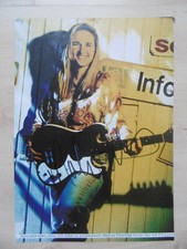 Melissa Etheridge autograph signed A4 magazine image