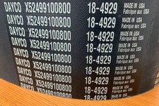 DAYCO RIBBED V-BELT X52499100800 18-4929 MADE IN USA