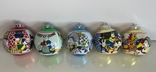 Vintage Christmas Ornaments Baubles Made In Wales Cats Porcupine Characters 2.5