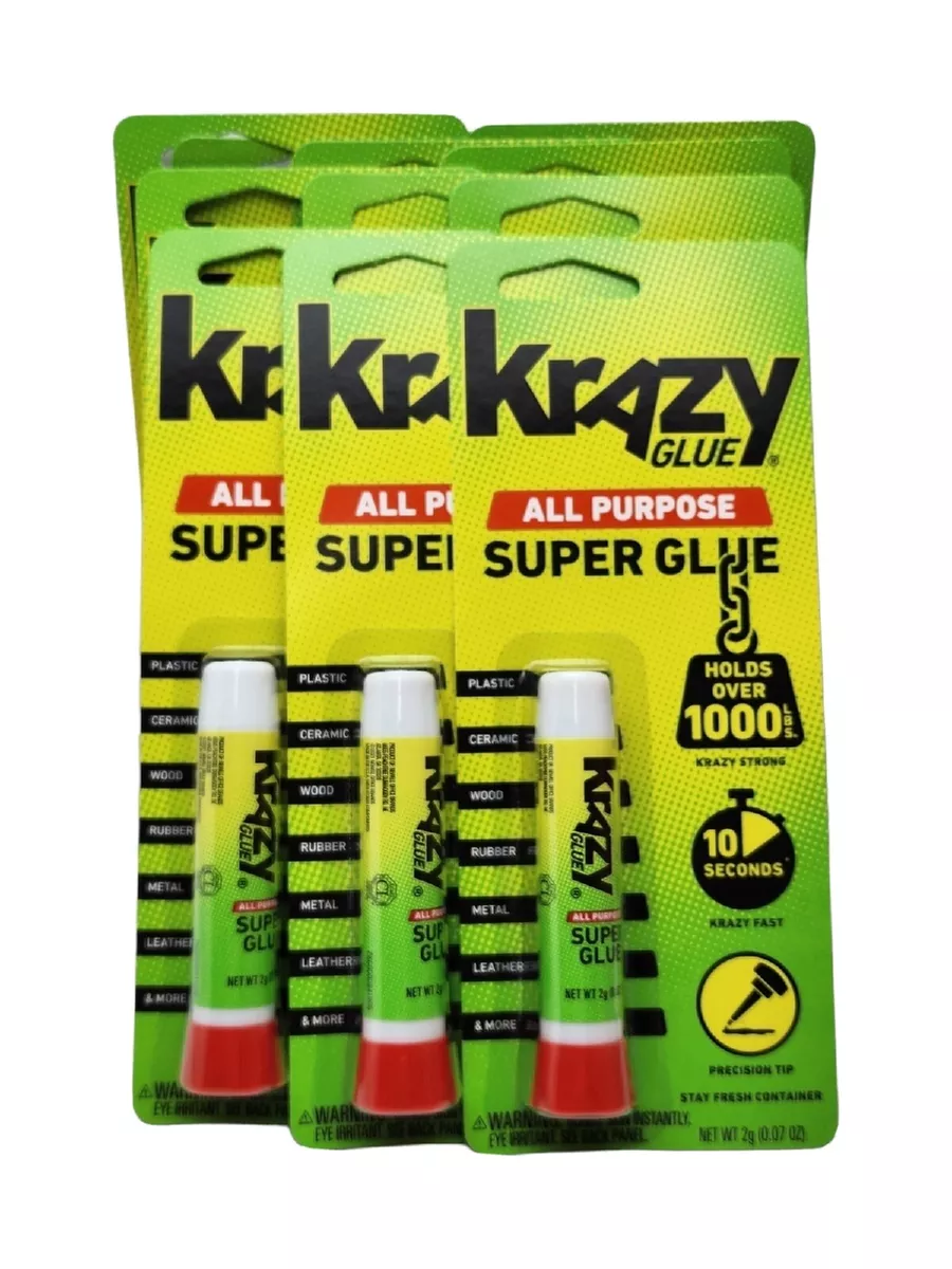 12 Pack Krazy Glue Instant strong Super Glue All Purpose 0.07oz