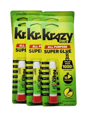 #ad #ad 12 Pack Krazy Glue Instant strong Super Glue All Purpose 0.07oz Free Shipping. $18.92