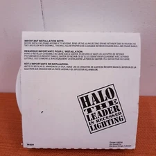 Vintage Cooper Lighting #410P  Black Coilex Trim for use with 6" incandescent