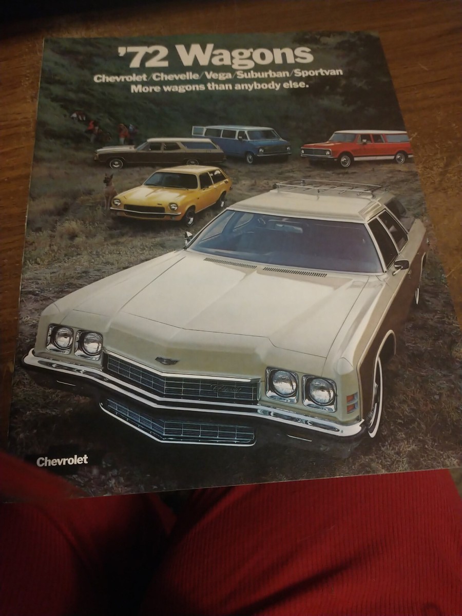 NOS 1972 Chevrolet Station Wagon Sales Brochure Chevy Chevelle