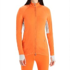 Icebreaker Zoneknit Merino Long Sleeve Zip Jacket Womens Large Light Mid-layer