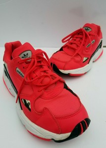 adidas falcon red white