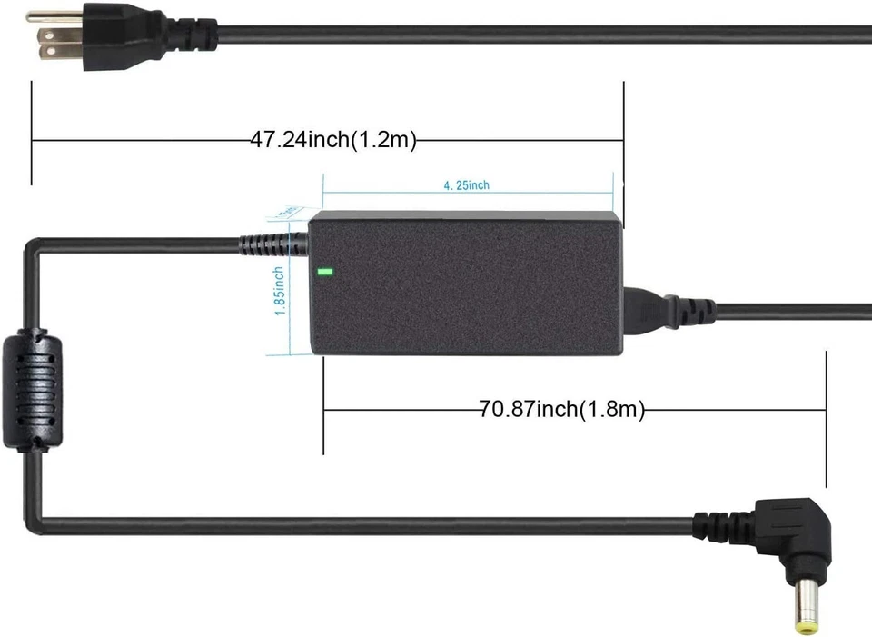 Адаптер переменного тока зарядное устройство для Toshiba Libretto W100, W105, W105-L251   - Изображение 2 из 4
