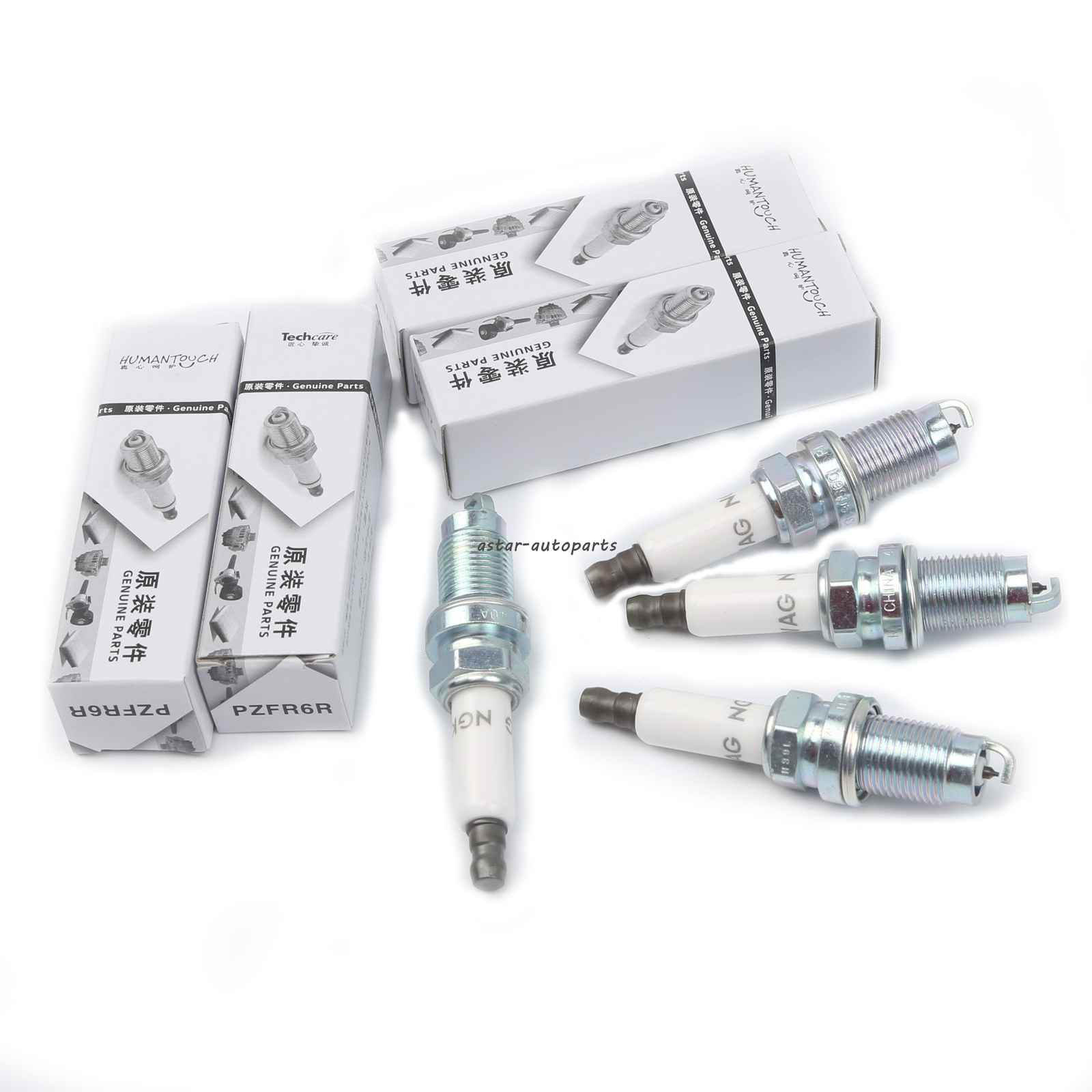 4x Spark Plugs Set Fit For Audi VW Golf Passat Tiguan 1.4T 03C905601A