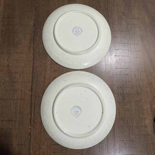 "2 platos de almuerzo de ensalada de 8"" de loza franciscana de colección MCM AÑOS 50" - Imagen 3 de 5