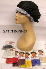 SATIN BONNET, ONE SIZE , ELASTIC SOFT COMFORTABLE