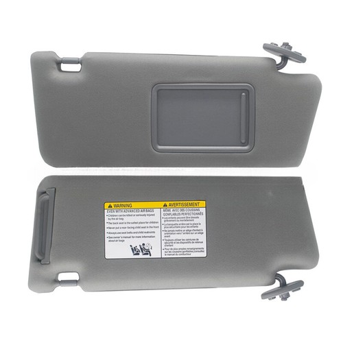SUN VISOR RIGHT DRIVER SIDE GRAY & EXTENDED PAD For TOYOTA RAV4 2004-2005 - Picture 2 of 2