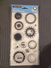 Fiskars "Wishes All Around" Clear Stamp Set