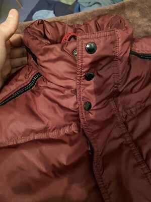 Burgunderrote gesteppte Daunenjacke, Benvenuto, Gr. 54/XL