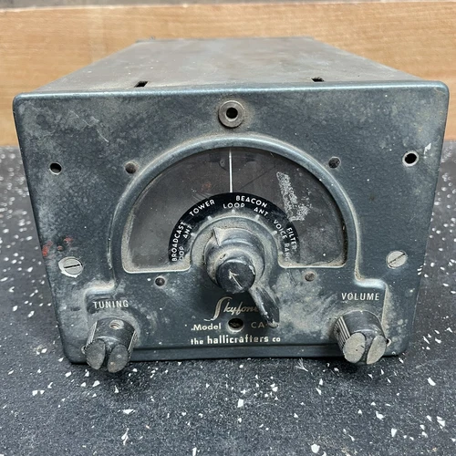 Vtg Hallicrafters CA-2A Skyfone Radio Aircraft Transceiver 1940s Untested As Is