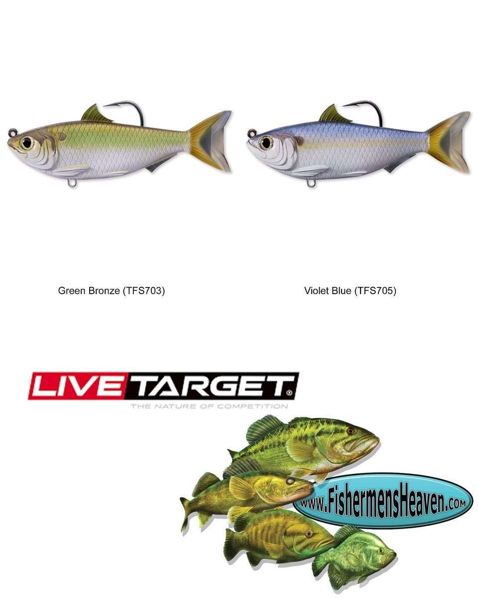 Live Target Bluegill Swimbait – Leurre Souple 4.5" – Bronze – Pré-monté – Pêche Bass