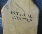 Vintage 1960's Purdue University Fraternity Delta Mu Chapter 1968 Wooden Paddle — photo 4