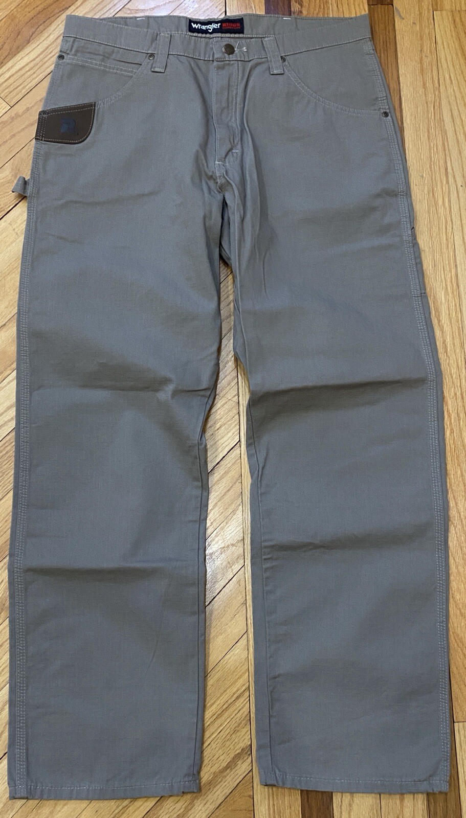 Men’s Wrangler Riggs Workwear Relaxed Fit Pants 36x32 Gray New With Tags