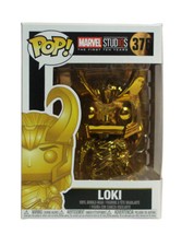 Funko Pop Loki Gold Chrome Marvel Studios First Ten Years Vinyl Figure #376 New