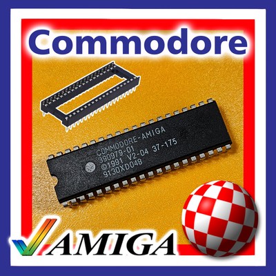 AMIGA A500; A600; A2000 KICKSTART 2.04 - 390979-1 + SOCKET