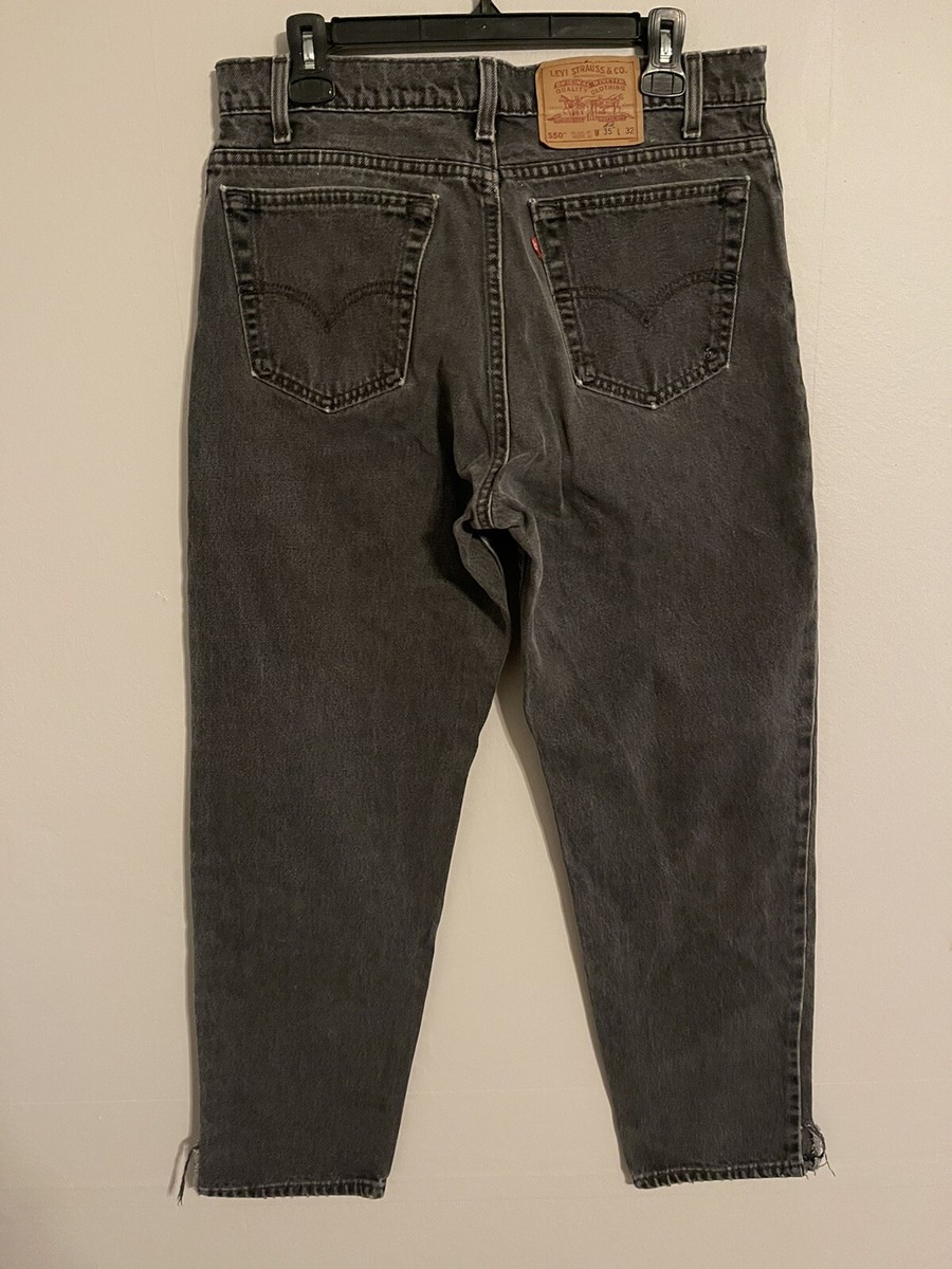 Vintage Levi's 550 Red Tab Made in USA 550-0260 Black Denim Vintage Levi's 550 Red Tab Made in USA 550-0260 Black Denim