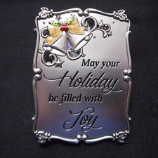 NEW Mini Plaque/Ornament "May your HOLIDAY be filled with Joy", from Ganz