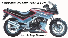 KAWASAKI EX500/GPZ 500S 1987 to 1993 WORKSHOP MANUAL - PDF Files