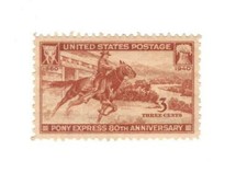STAMPS US SCOTT 894 "Pony Express Rider" 3 CENT 1940 MNH