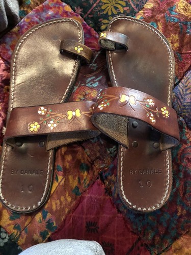 boho leather sandals