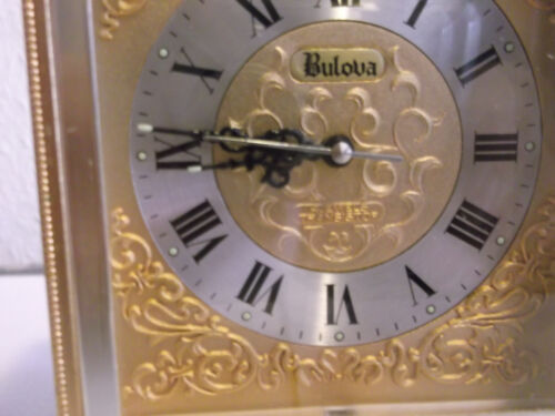 seltene alte elektromechanische Tischuhr Bulova Transistor, 1970er Jahre - Bild 2 von 8