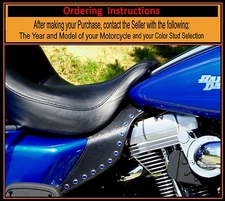 Harley Saddle Shield Touring Jewel Colored Studded Mid Frame HEAT Deflectors USA