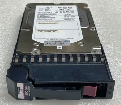 AP860A HP MSA2 600GB SAS 15K 3.5'' Dual Port 6G HDD 601777-001 W/ Tray