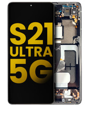 OLED Assembly With Frame Samsung Galaxy S21 Ultra 5G Phantom Black