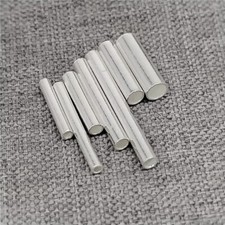 30pcs of 925 Sterling Silver Smooth Straight Tube Beads for Bracelet Necklace