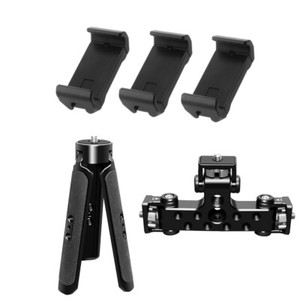 Phone Stand 1/4 Tripod Mount 3-Position Bracket for Clip Video Live Selfie Stick