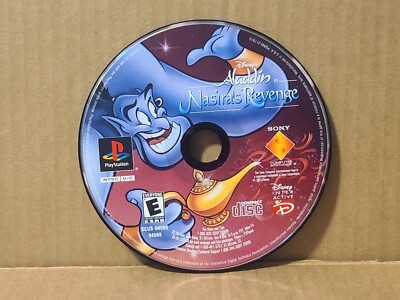 Disney's Aladdin in Nasira's Revenge, Disc Only, Tested (PS1 PlayStation 1 2001)