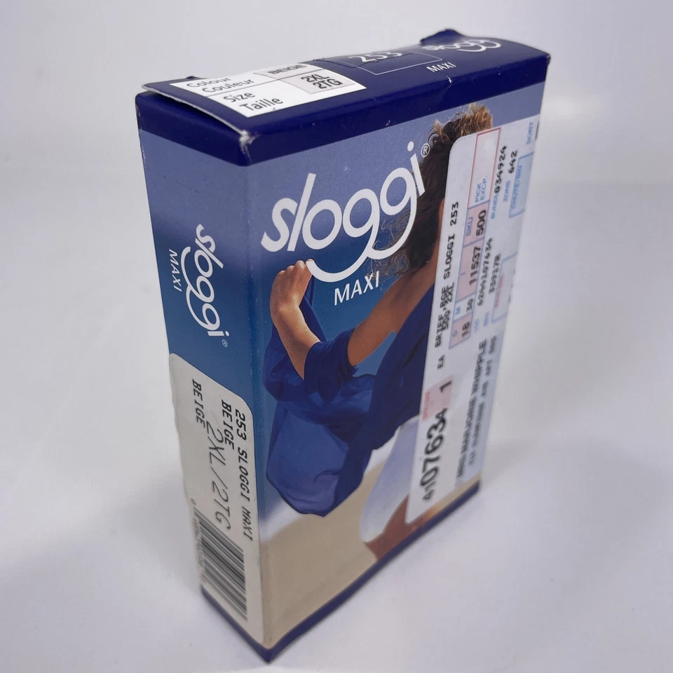 NOVA Calcinha Sloggi Maxi Lycra Cueca Feminina Tamanho 2XL BEGE - Imagem 3 de 4