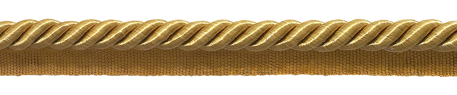 Antique Gold 3/8"" Decorative Lip Cord gold [By The Yard]