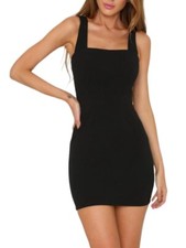 Trendi Chique Women's Square Neck Bodycon Mini Dress, Women's Dresses