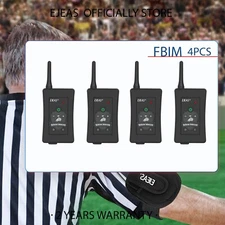 Referee Bluetooth Intercom 1500M Full-Duplex Noise ReductionInterphone FBIM 4Pc
