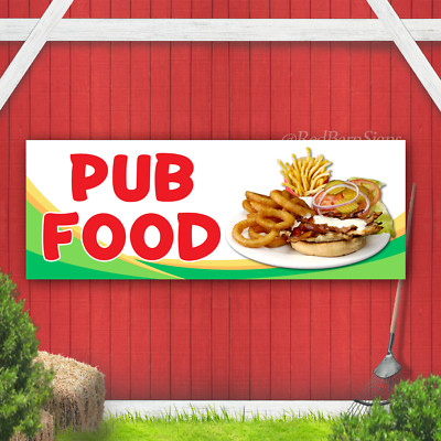 Pub Food Indoor Outdoor Vinyl Banner Design