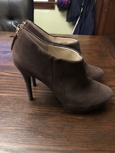 nine west brown booties