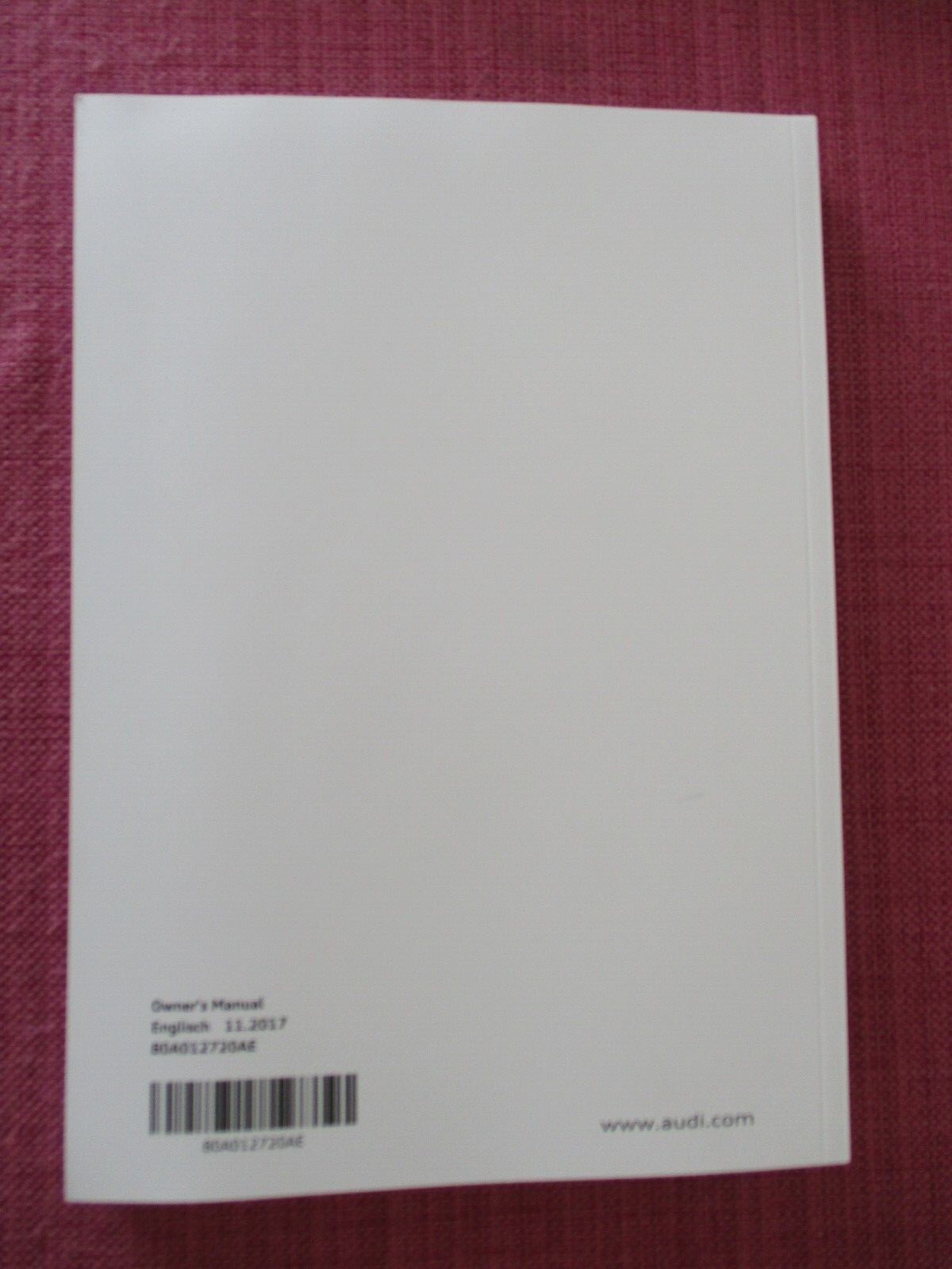 AUDI Q5 & SQ5 (2017 2020) OWNERS MANUAL HANDBOOK USER GUIDE. (NCJL 326) eBay