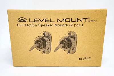 Level Mount by Elexa Surround Sound Full Motion Speaker Mounts ELSPM2 191415