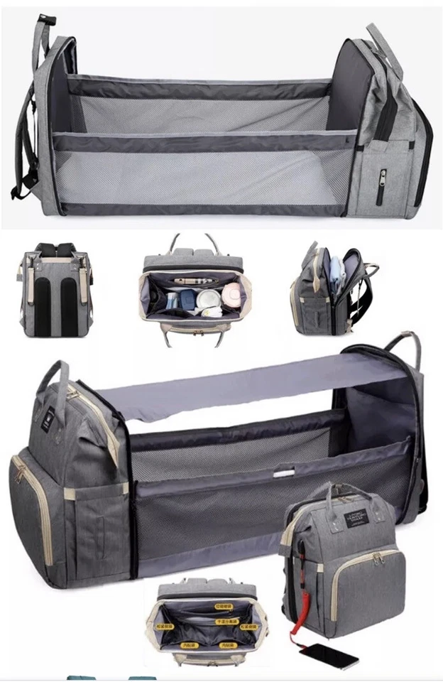 Diaper Bag Backpack Baby Diaper Bag with Changing Station for Baby Girls Boys - Image 3 of 4